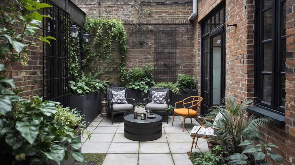 a small very hip courtyard london garden